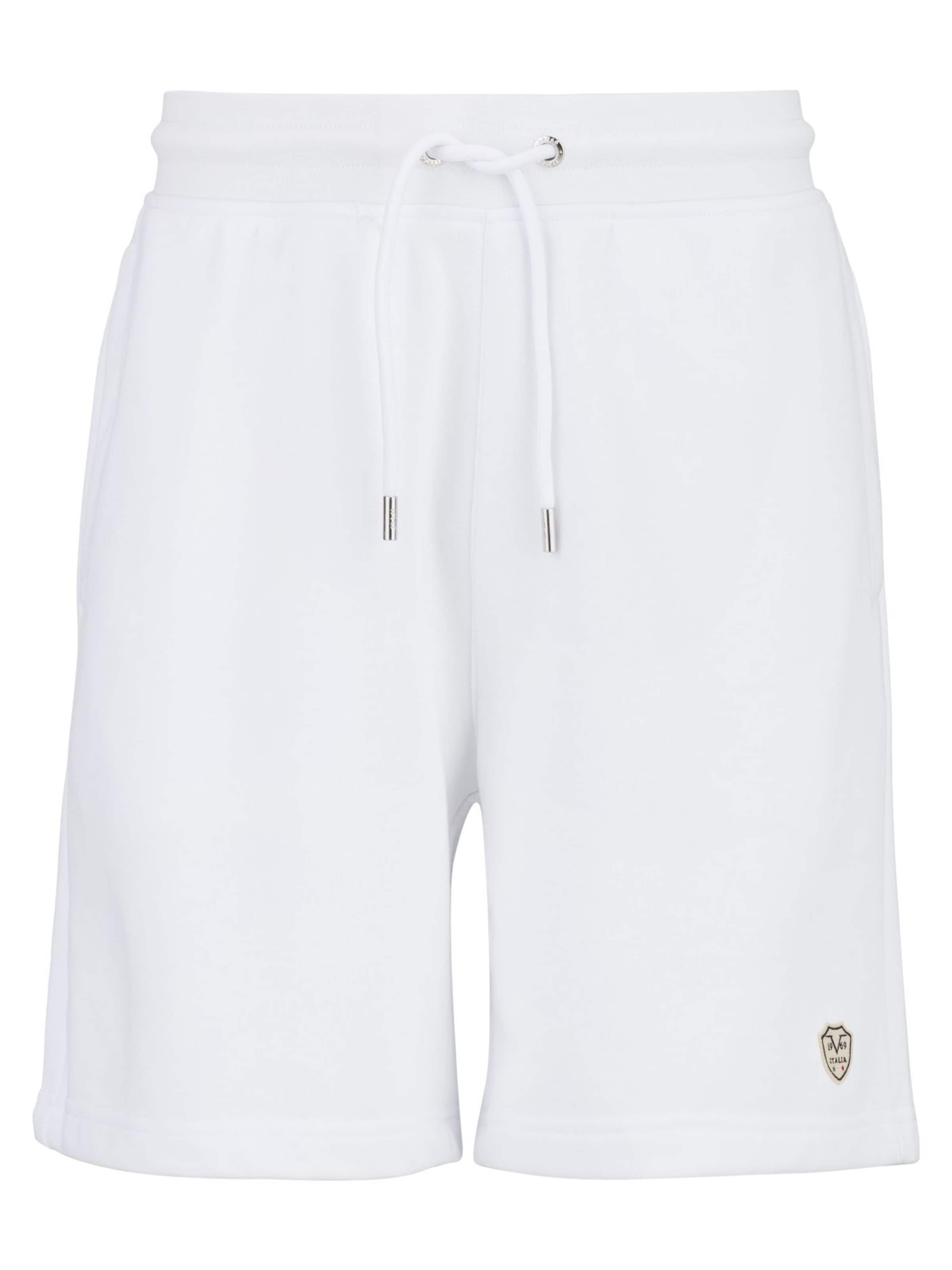 19V69 ITALIAHlače 'Sergio' - bijela boja: prednji dio