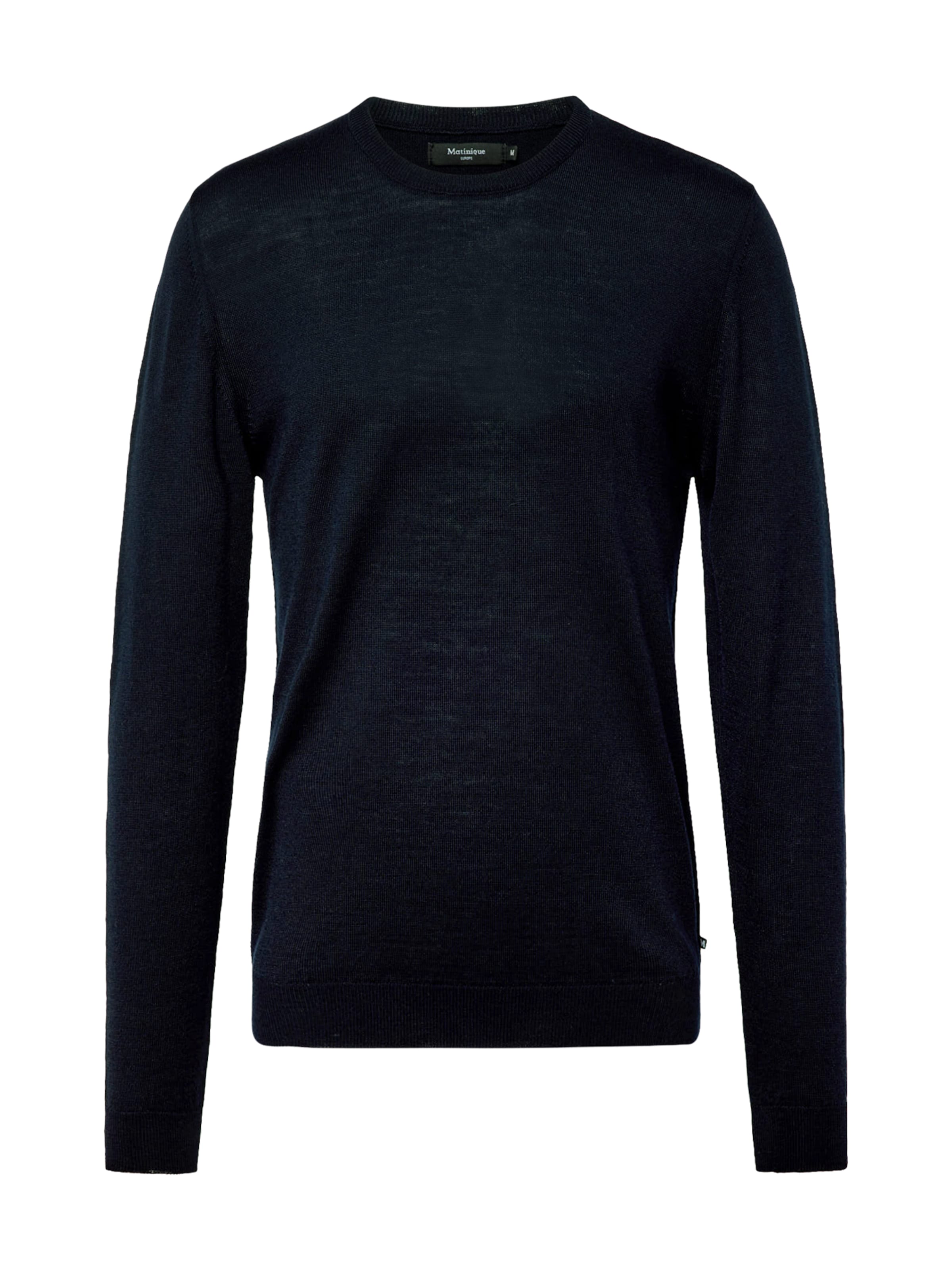 Matinique Trui 'Petro' in Blauw: voorkant