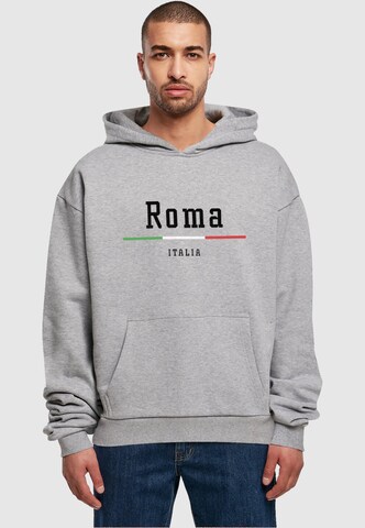 Merchcode Sweatshirt 'Roma' in Grijs: voorkant