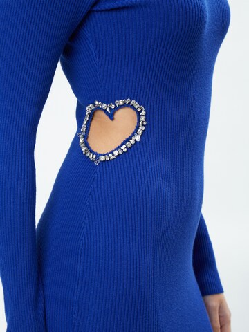 Abito in maglia di Influencer in blu