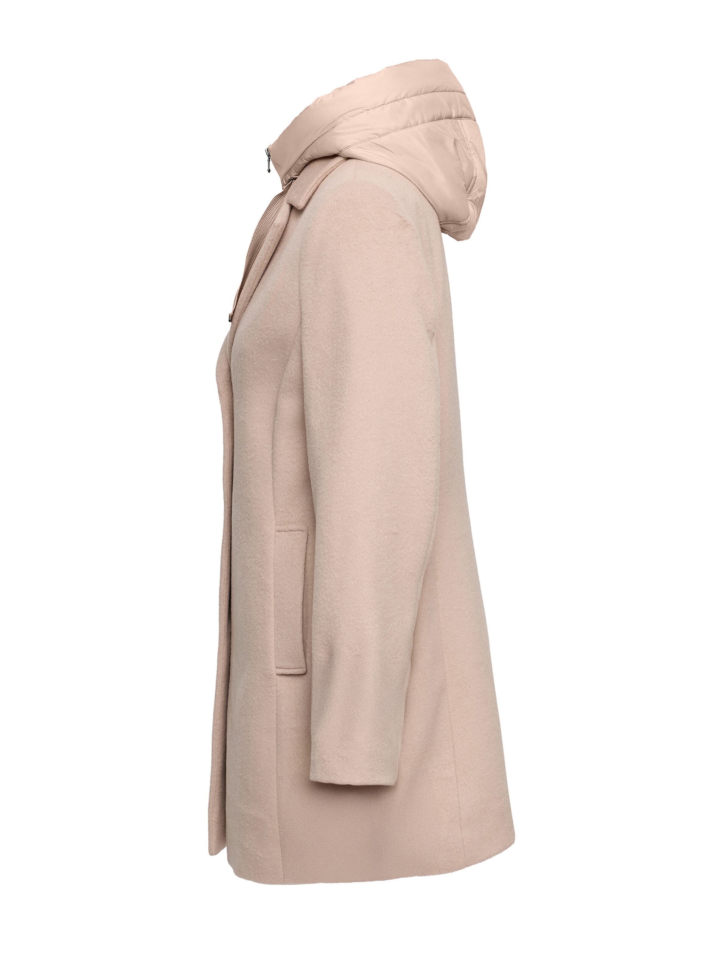 MANISA Between-Season Jacket 'Wolljacke' in Beige