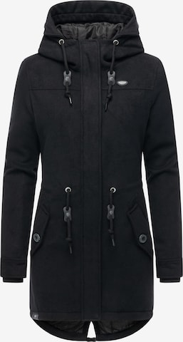 Ragwear Зимно палто 'Ellba A' в черно: отпред