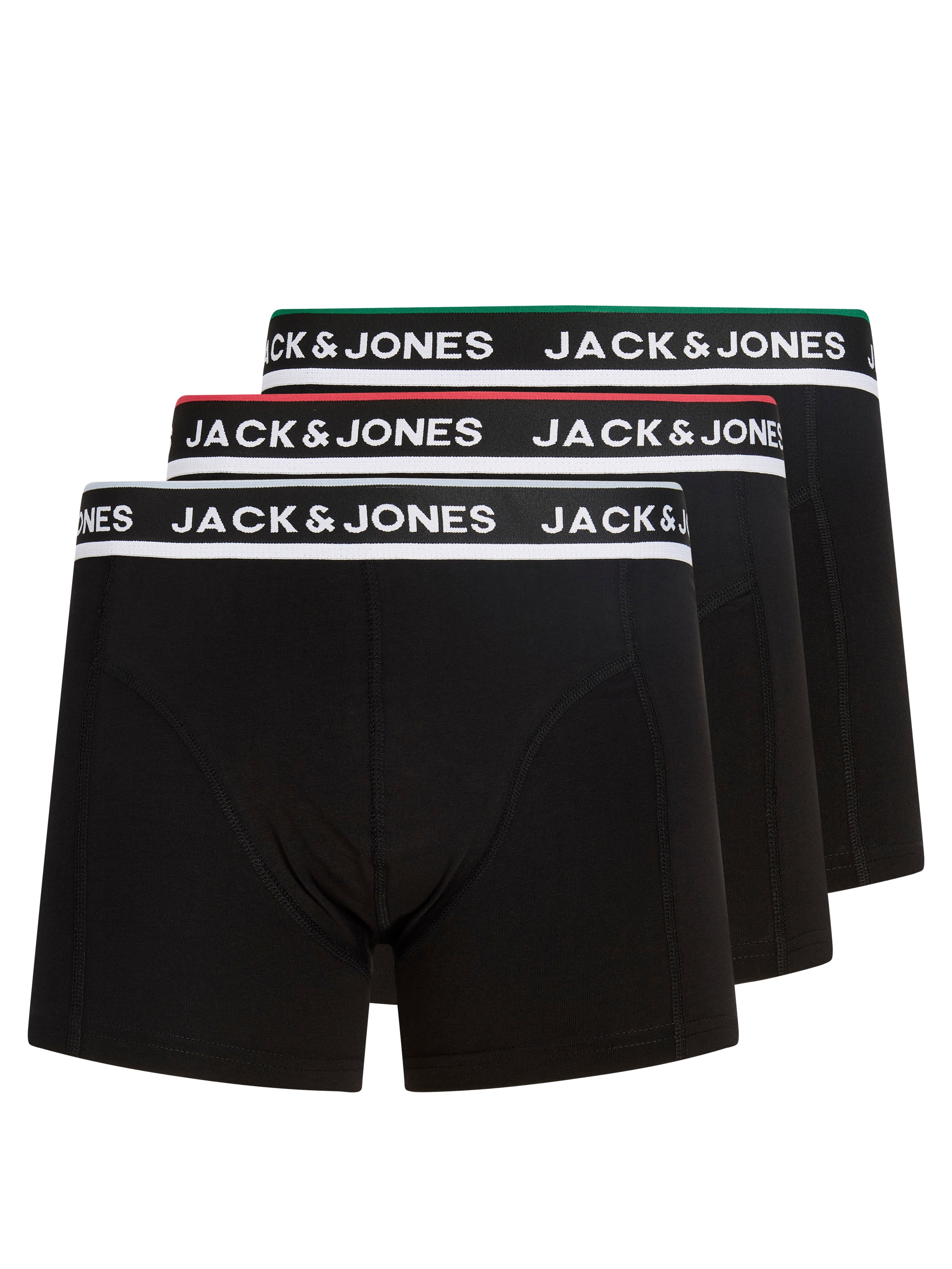 JACK & JONES Bokserishortsit 'JACSWAY' koossa XS värissä ruohonvihreä / grenadiini / musta / valkoinen, Tuotenäkymä