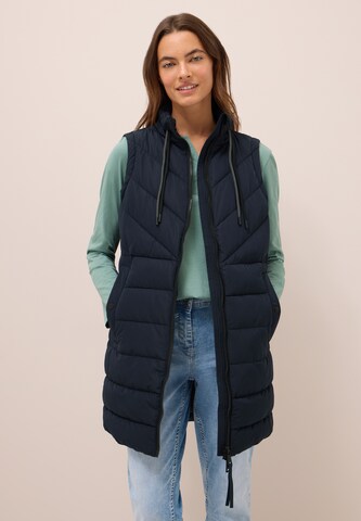 CECIL Vest in Blue: front