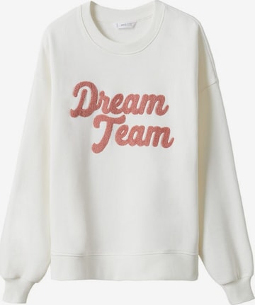 MANGO TEEN Sweatshirt 'dream' in Beige: front