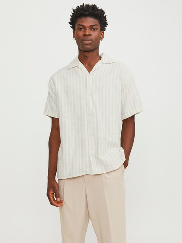 JACK & JONES Comfort Fit Πουκάμισο 'JORCoba' σε λευκό: μπροστά