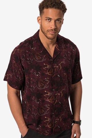 STHUGE Regular fit Button Up Shirt in Red: front