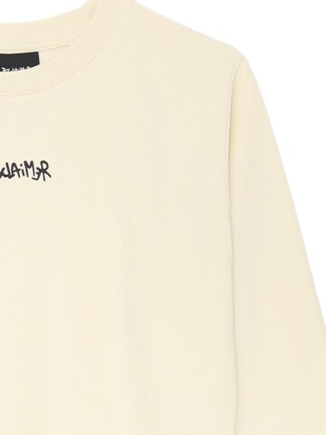 DISCLAIMER Sweatshirt 'BackCrew' in Weiß