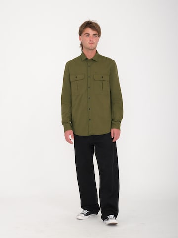 Volcom Comfort fit Button Up Shirt in Green