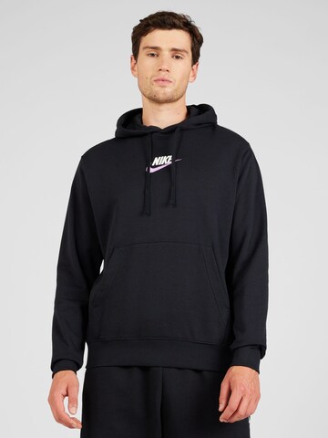 Bluză de molton de la Nike Sportswear pe negru: față