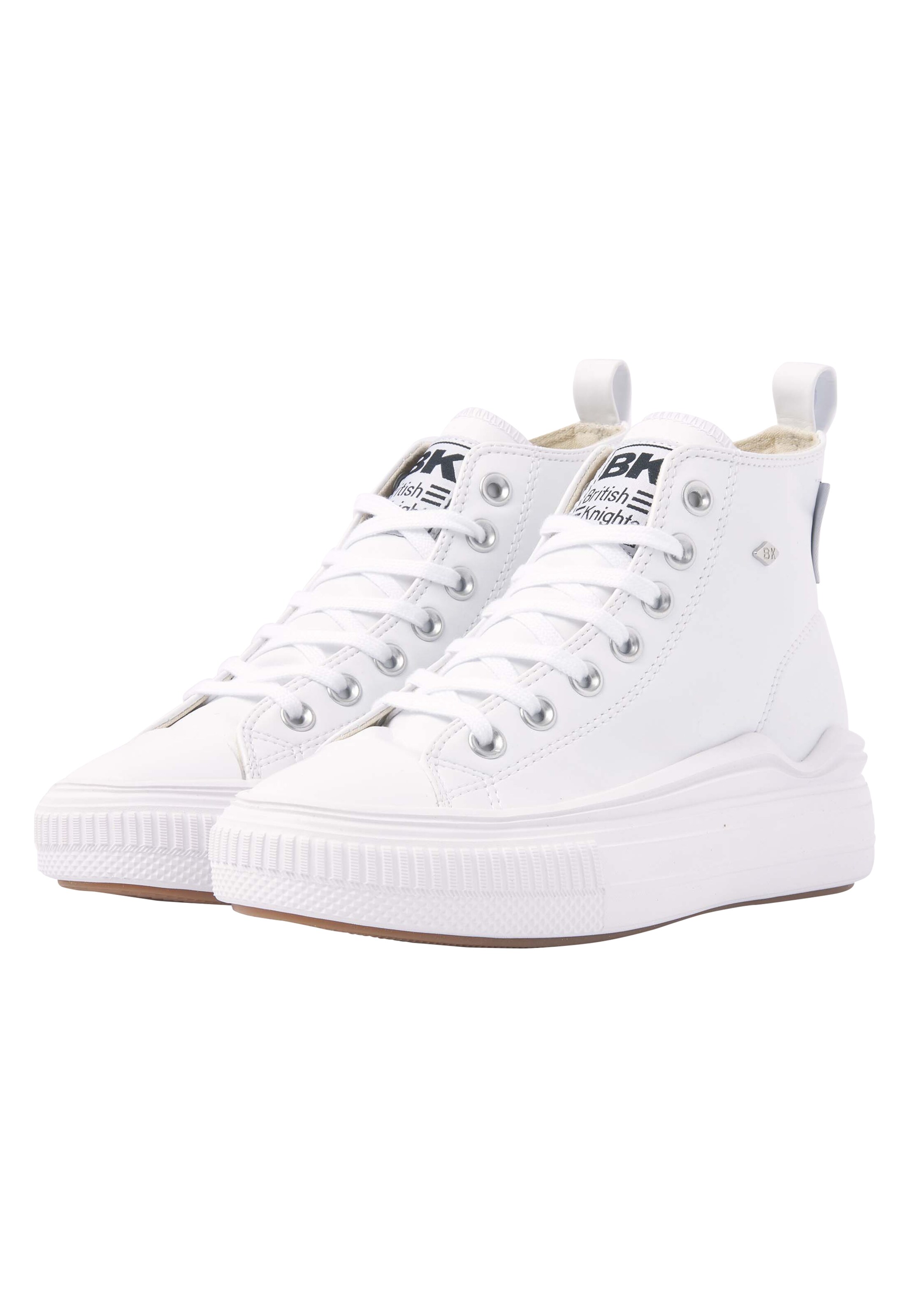 BRITISH KNIGHTS Korkeavartiset tennarit 'Kaya' värissä valkoinen