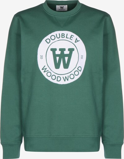 WOOD WOOD Sweat-shirt en vert / blanc, Vue avec produit