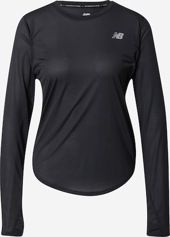 new balance - Camiseta funcional 'Accelerate' en negro: frente