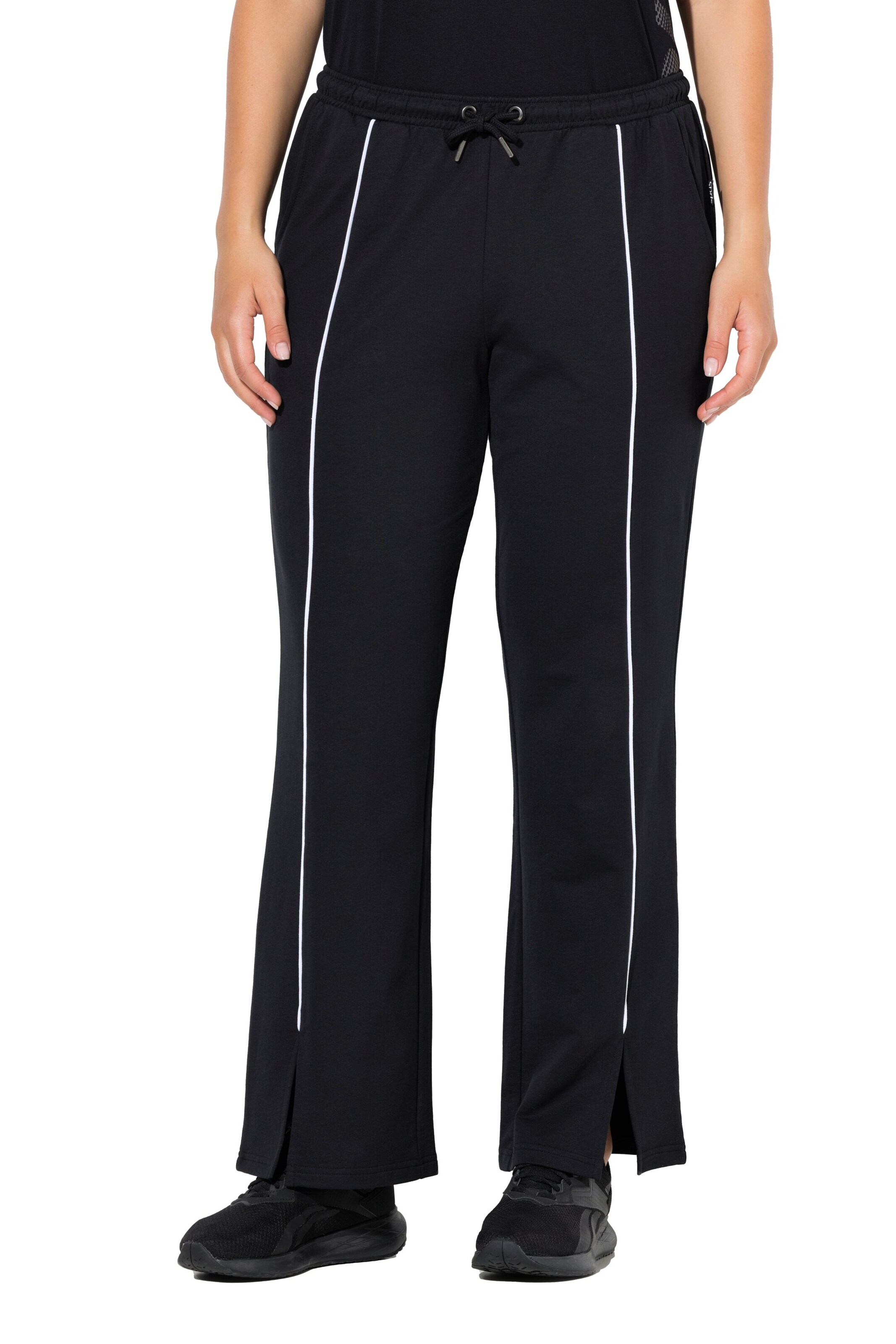 Ulla Popken Regular Pants in Black: front