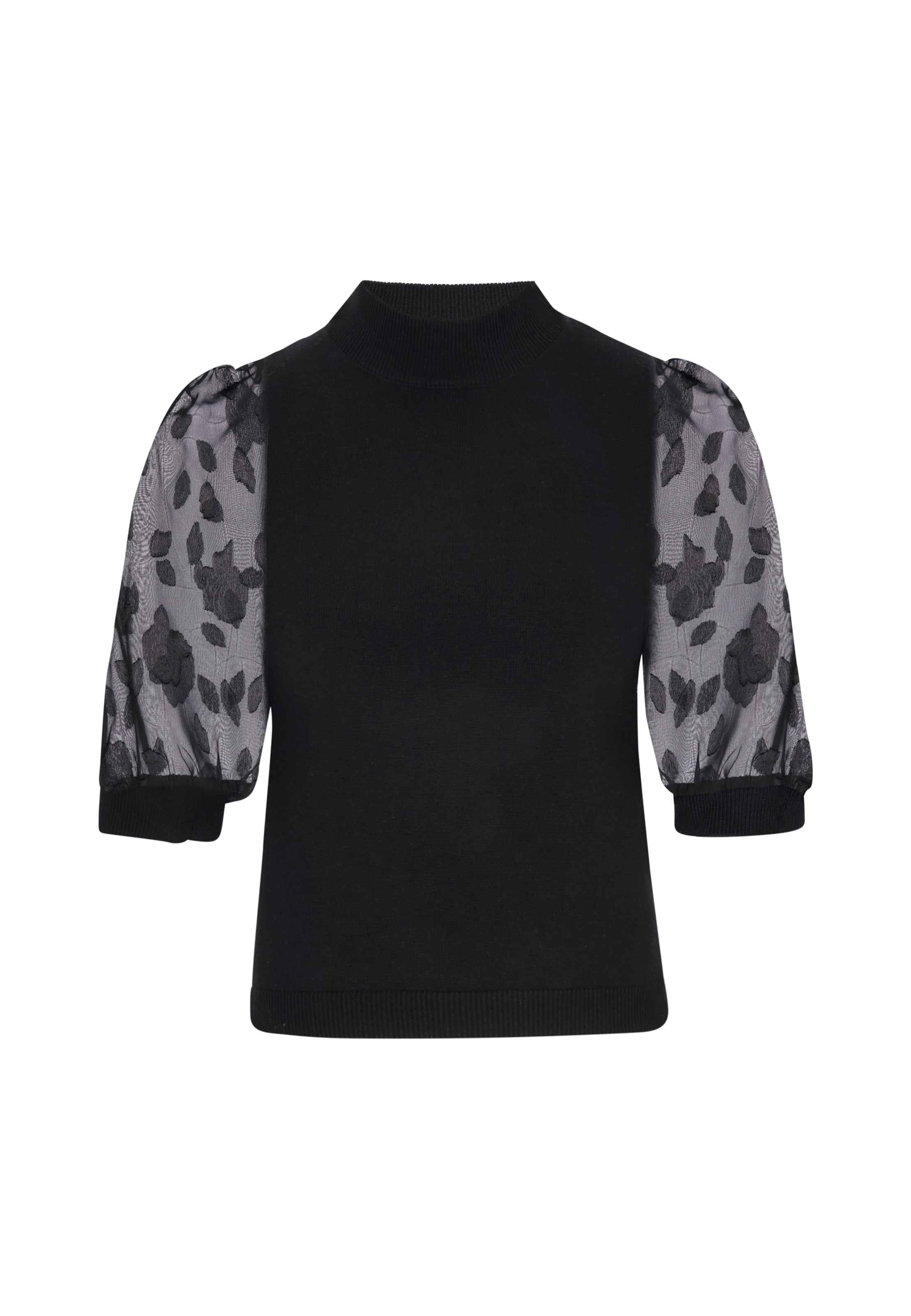 Pull-over faina en noir : devant