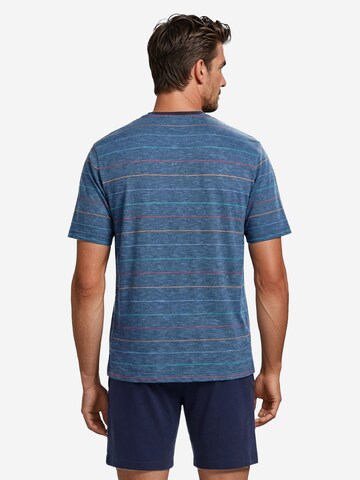 HAJO Pyjama kort 'Premium Cotton' in Blauw