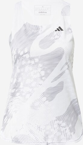 ADIDAS PERFORMANCE Sports top 'Adizero ' in White: front