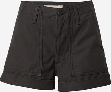 LEVI'S ® Regular Trousers 'Ribcage Utility Short' in Black: front