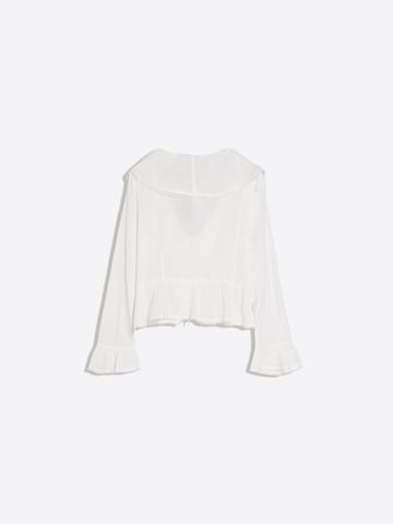 Chemisier Bershka en blanc