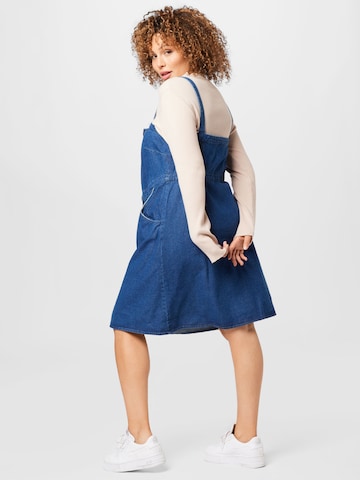Dorothy Perkins Curve Košilové šaty – modrá