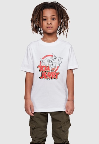 ABSOLUTE CULT T-Shirt 'Tom and Jerry' in Weiß: predná strana
