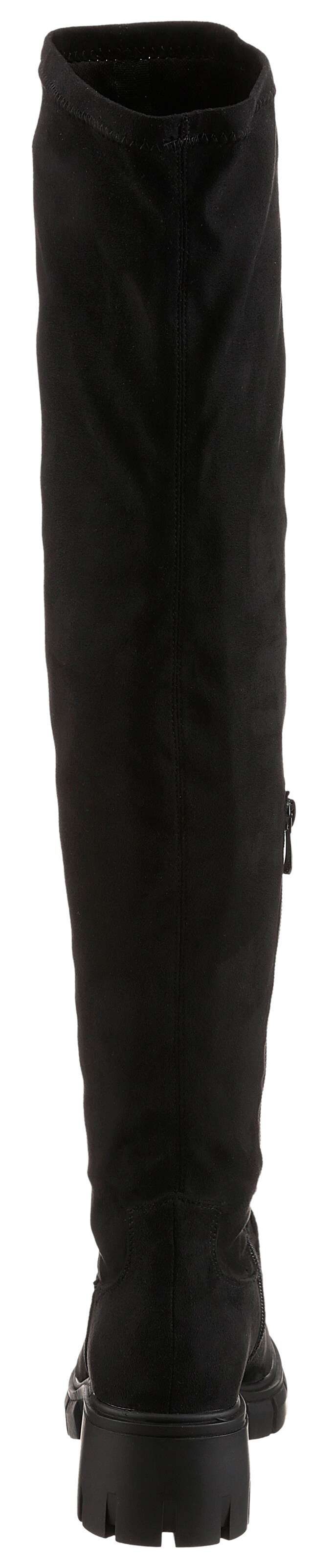 Aniston Over the Knee Boots in Black