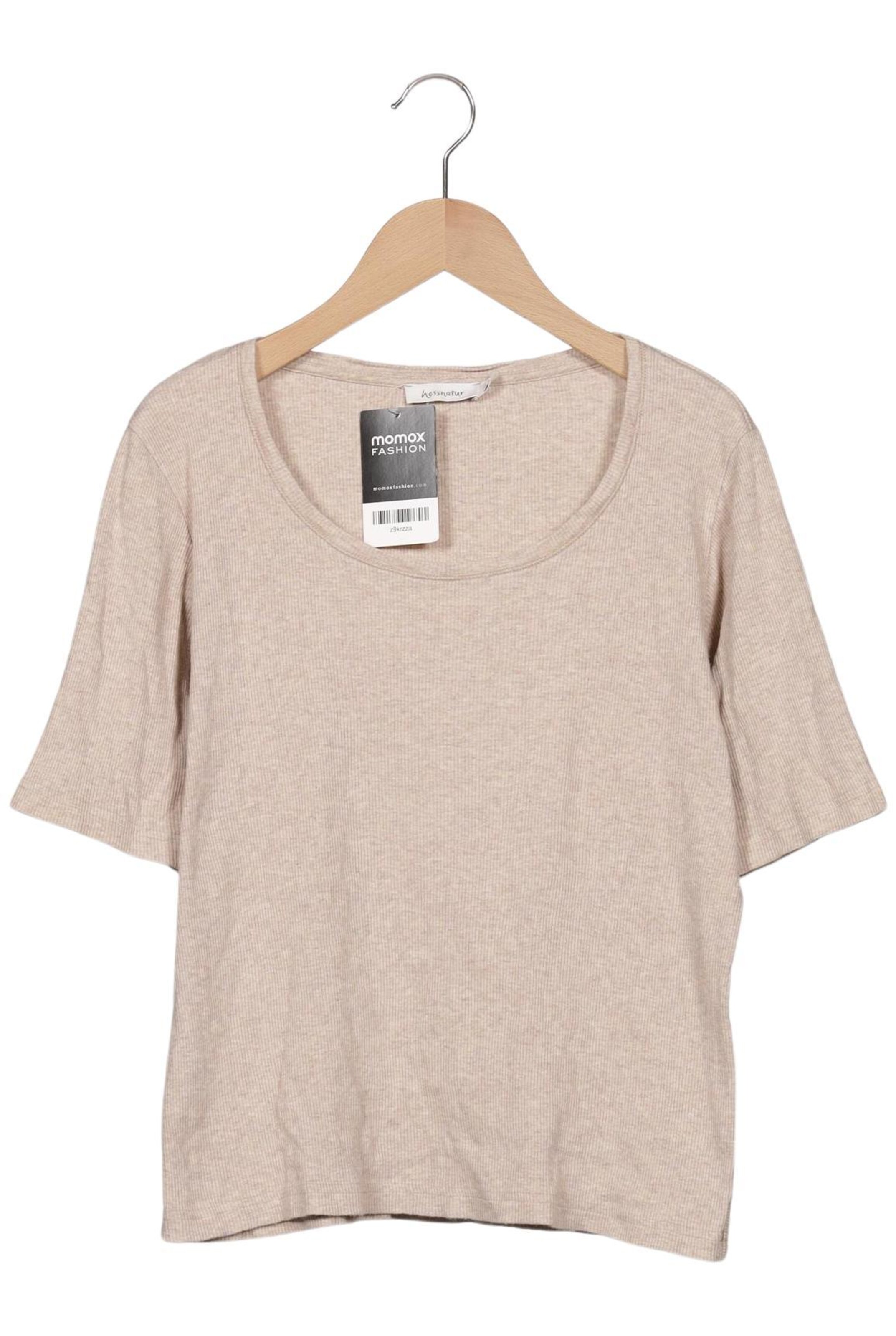 hessnatur Top & Shirt in L in Beige: front