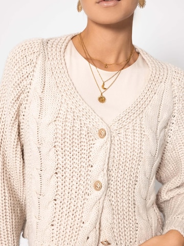 SASSYCLASSY Oversized Cardigan in Beige