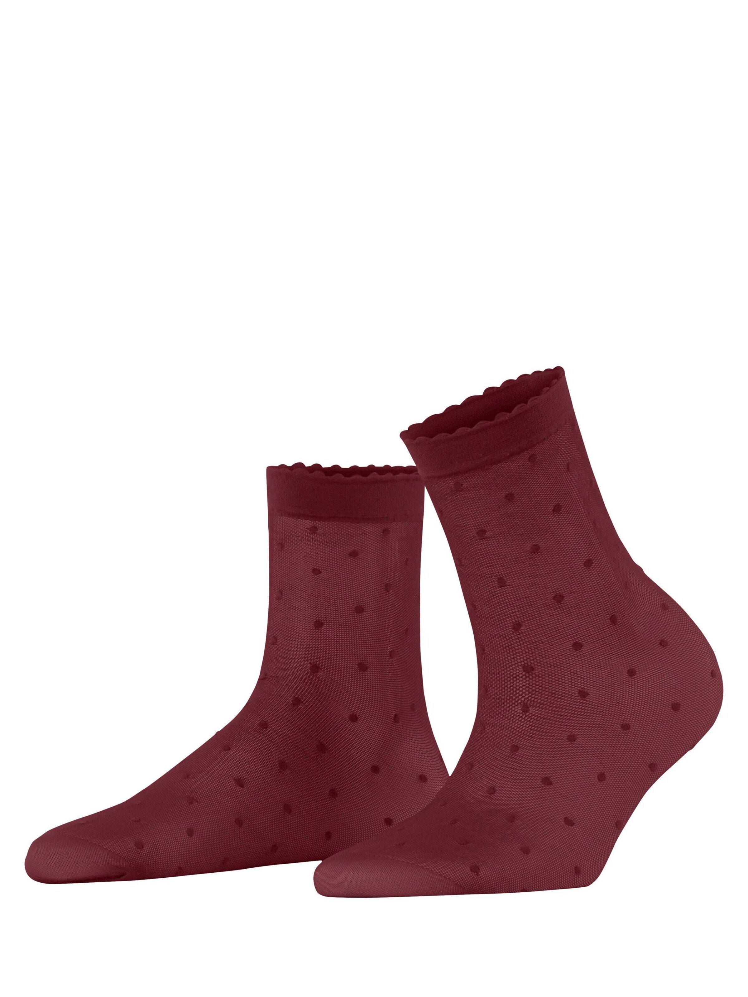 FALKE Socken 'Dot'‌‌ in Rot: Vorderseite
