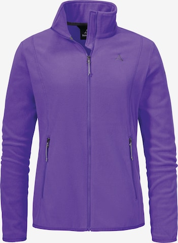 Veste en polaire fonctionnelle Schöffel en violet : devant
