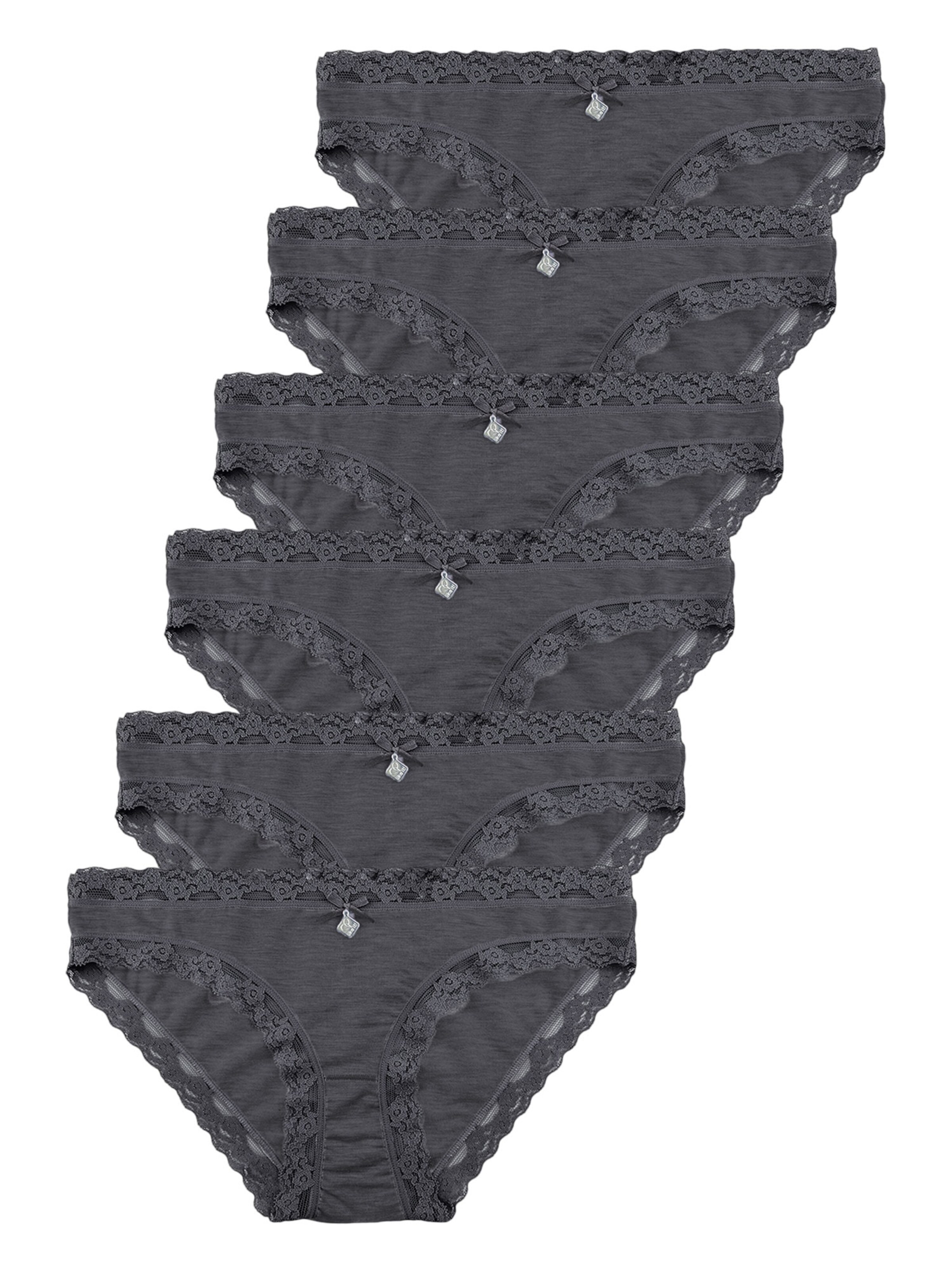 like it! Panty 'Kim' in Grey: front