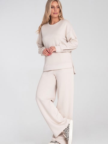 Sweat-shirt 'M1203' Figl en beige