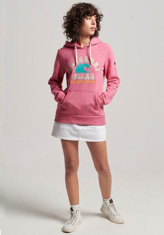 Sweat de sport Superdry en rose