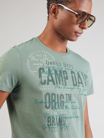 CAMP DAVID Футболка в Зеленый