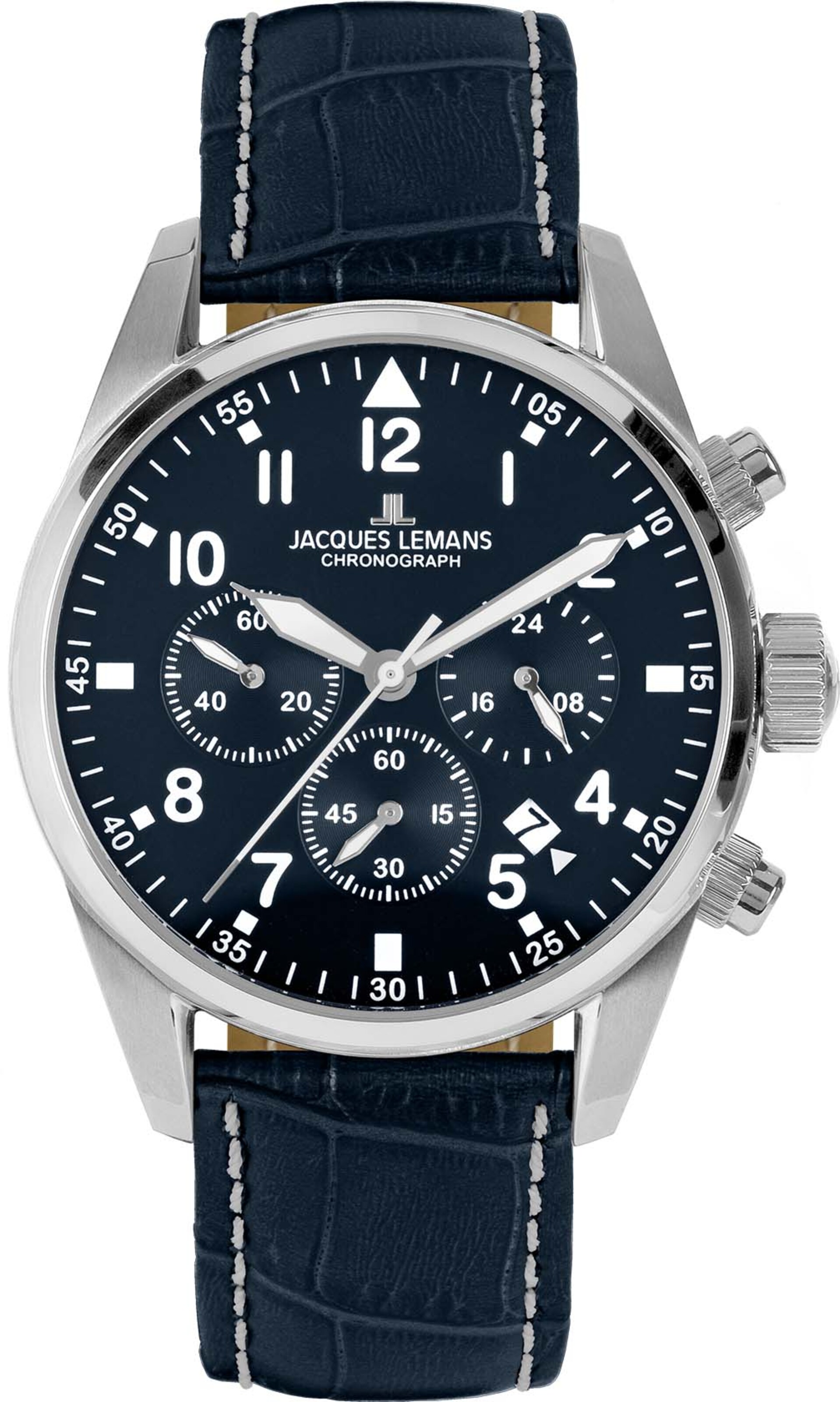 Jacques Lemans Analog Watch in Blue: front