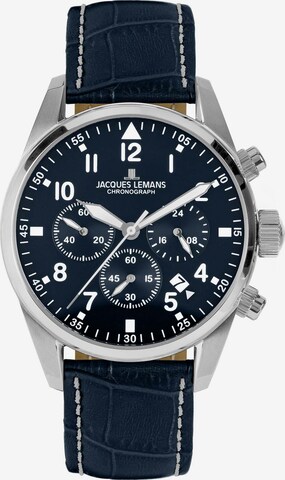 Jacques Lemans Analog Watch in Blue: front