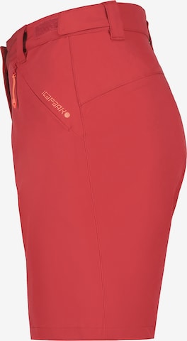 ICEPEAK - Regular Calças de desporto 'BEAUFORT' em vermelho