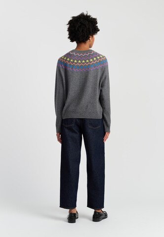 Chinti & Parker Trui 'Star Yoke' in Grijs