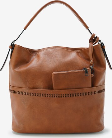 HARPA Handbag in Brown: front