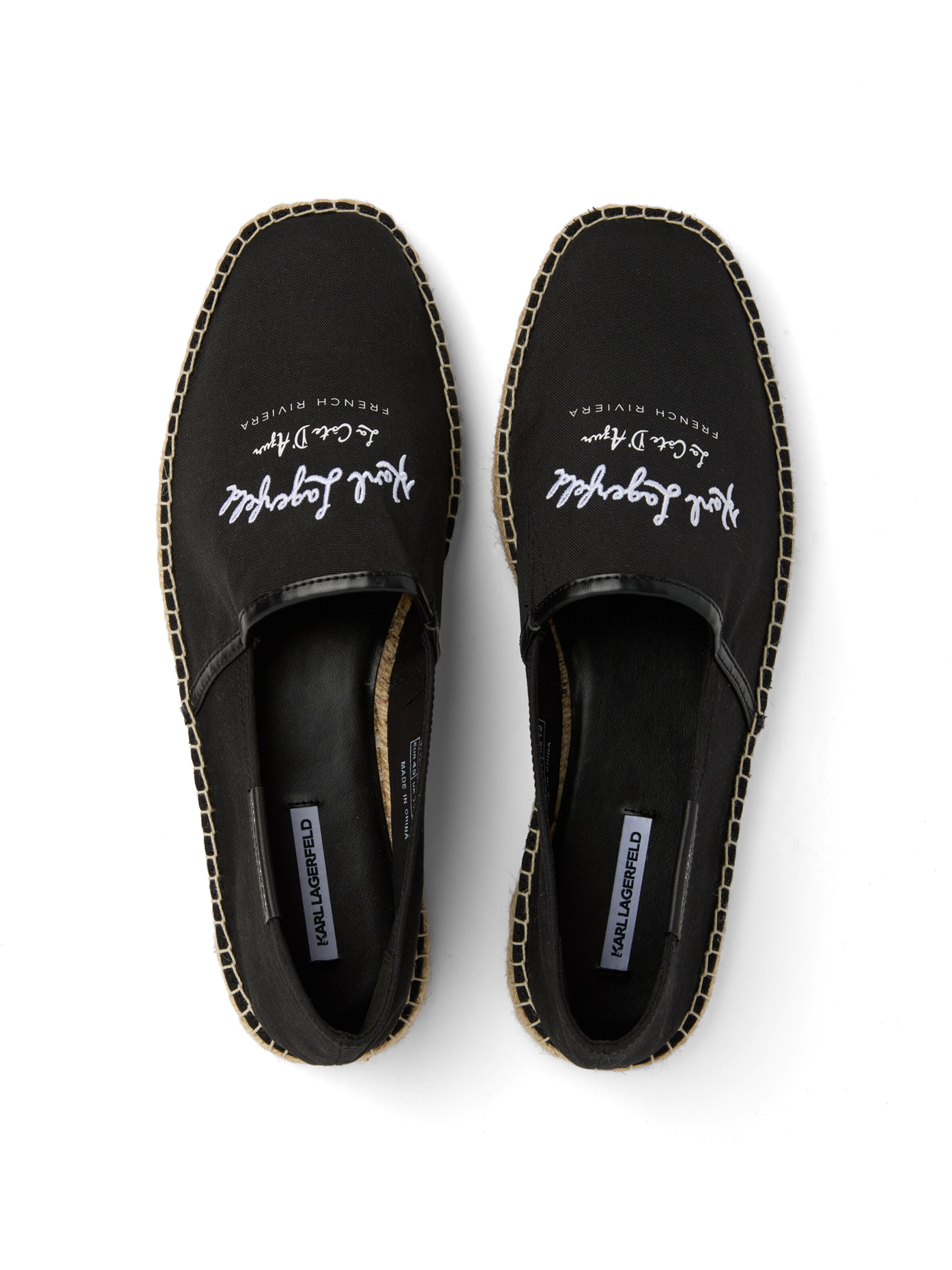 Karl Lagerfeld Instappers ' KAMINO RIVIERA ' in Zwart