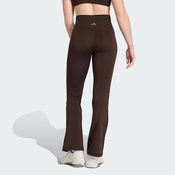 Skinny Pantalon de sport 'Studio All Me' ADIDAS PERFORMANCE en marron