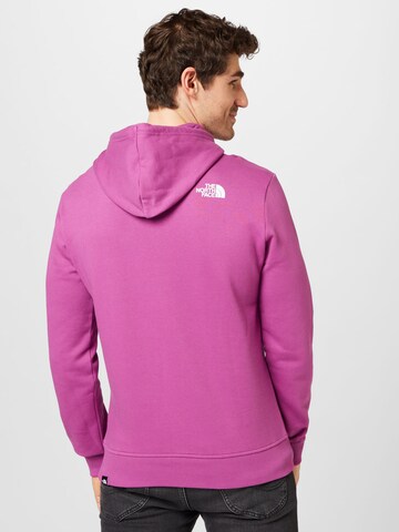 THE NORTH FACE Regular fit Μπλούζα φούτερ σε λιλά