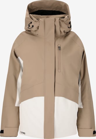 SLOPE Athletic Jacket 'Kenai' in Beige: front