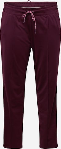 Esprit Sport Curvy Regular Trousers in Red: front