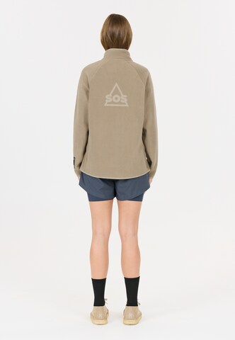 SOS Functionele fleece jas 'Munson' in Bruin