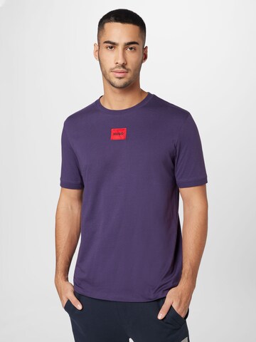 T-Shirt 'Diragolino212' HUGO en violet : devant
