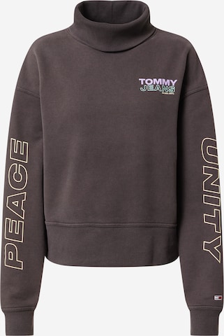 Tommy Jeans Sweatshirt in Black: front