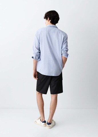 MANGO TEEN Regular Pants 'Armybl' in Black