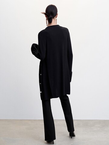 MANGO Knit Cardigan 'Peggy' in Black