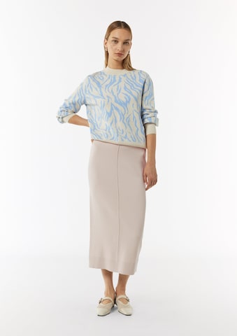 Jupe comma casual identity en beige